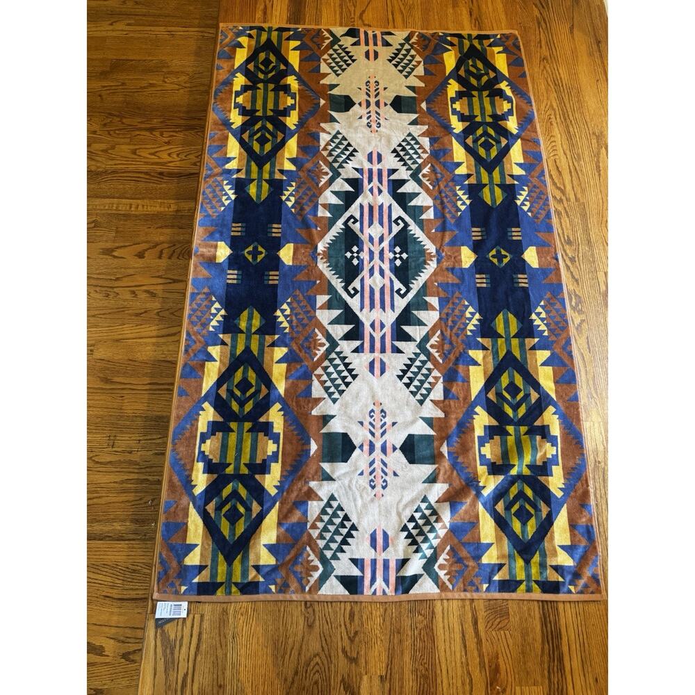 NWT Pendleton Journey West Bright Spa Beach Towel Blanket Southwestern 40 X 70